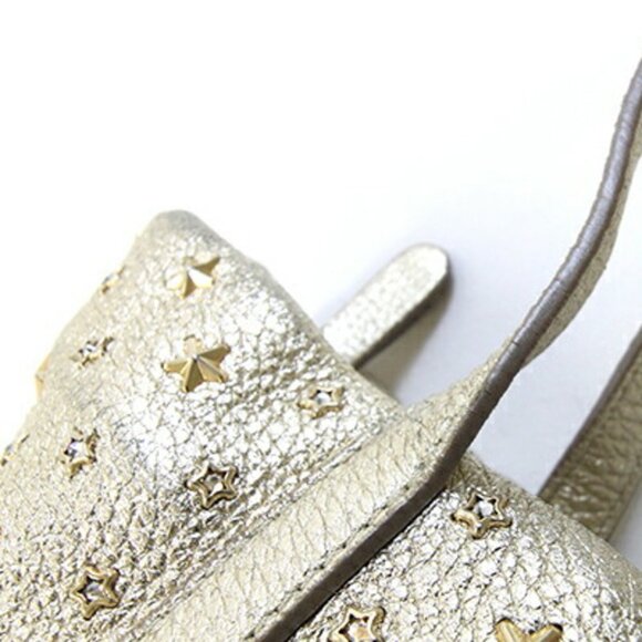 JIMMY CHOO Gold Leather Shoulder Bag - Picture 7 of 9